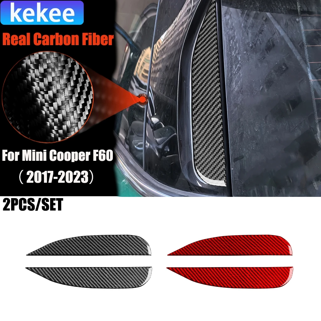 

Carbon Fiber Car Accessories Rear Side Window Modified Exterior Trim Cover Soft Sticker For Mini Cooper F60 Countryman 2017-2023