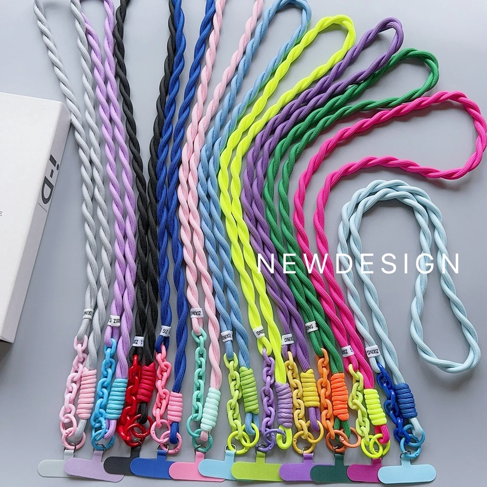 

Korea Fashion Universal Phone Lanyard Strap Mobile Phone Hanging Rope Neck Straps Anti-lost Lanyard Cell Phone Accessories 120CM