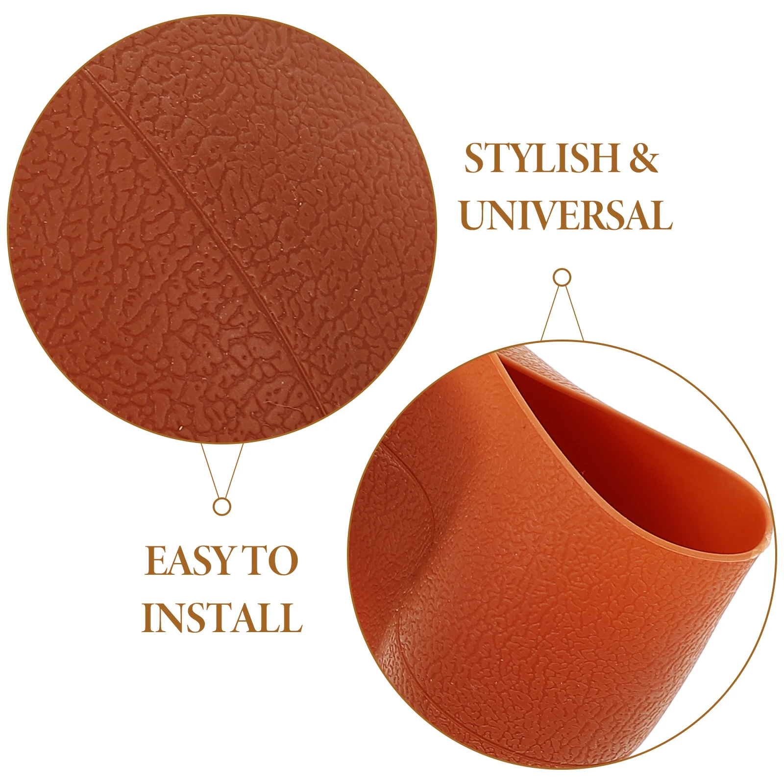 

Silicone Steering Cover Vehicle Steering Wheel Cover Brown AntiSlip Sweatproof Universal Design Easy Install Clean Car Accessory