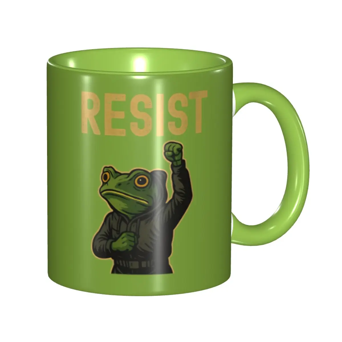 

Fun Portland Frog Protest Resist Portland Frog Protest Resist Tea Cup Party Mug