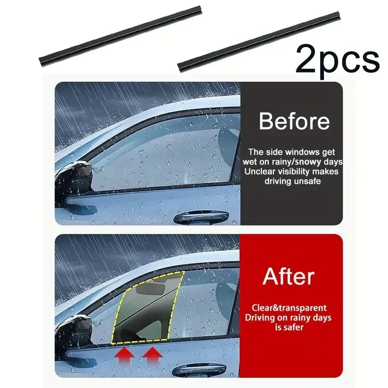 1PC Car Side Window Mist Removal Car Window Wiper Universal Wiper Blade Tape Wiper Car Accessories