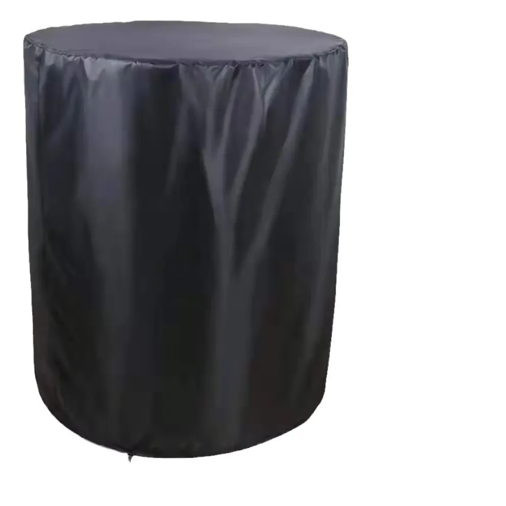 

Outdoor Cooler Table Cover Grey Round Patio Beverage Cooler Cover Waterproof Protect Rain Sun Snow Fits Small Round Garden
