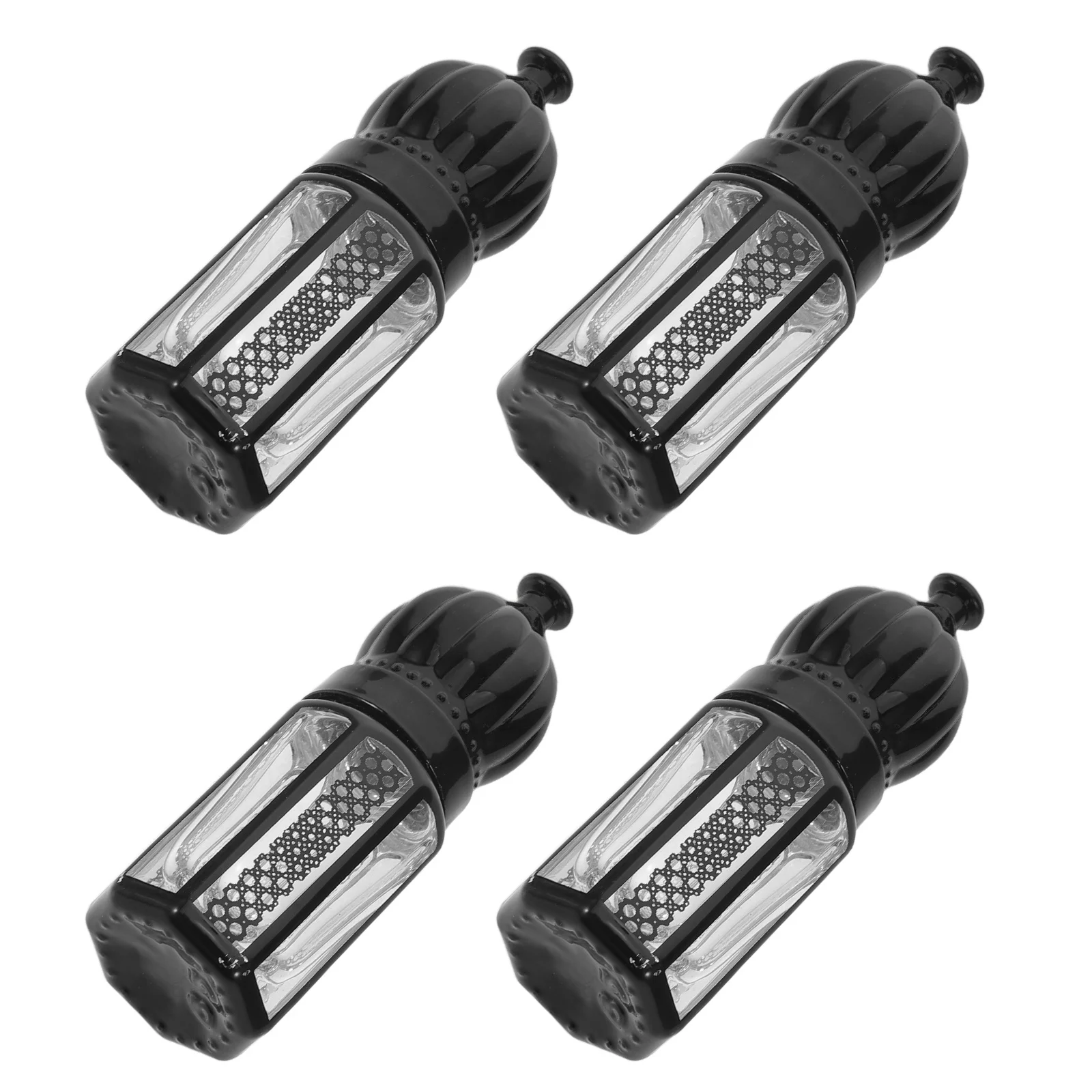 Bottiglie roll-on riutilizzabili da 4 pezzi da 3 ml Contenitore per sfere a rulli per olio essenziale in vetro Bottiglia secondaria per profumo da viaggio portatile