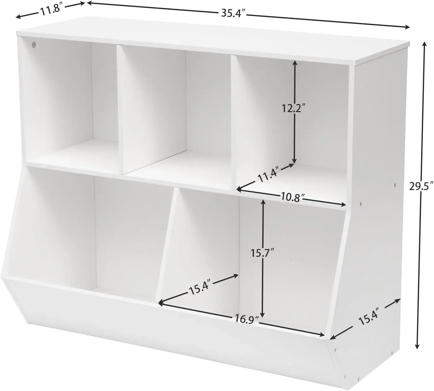 Estantería para niños, estantería, pie de estantería, cubículo de almacenamiento de juguetes, estante para juguetes para niños, gabinete de almacenamiento de juguetes de 35,4 pulgadas de largo, apto para niños