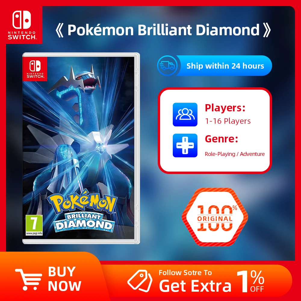 Pokemon Brilliant Diamond - Ofertas de juegos de Nintendo Switch Tarjeta de juego físico 100% oficial Género Acción RPG para Switch OLED Lite