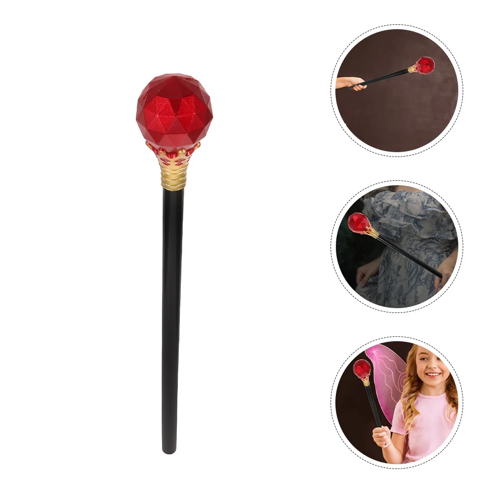 

1pc Queen Scepter Prop Lightweight Plastic Pretend Play Party Cosplay Halloween Event Decorative Stick Party Scepters