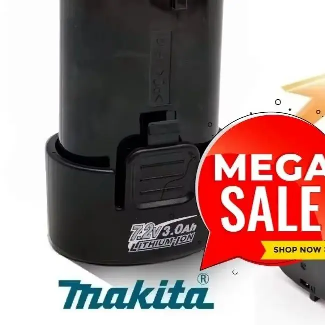 

High Capacity 7.2V Lithium Battery 3000mAh Electric Tool Power Supply Compatible with Makita BL7010 BL0715 DF010 DF022 DF012