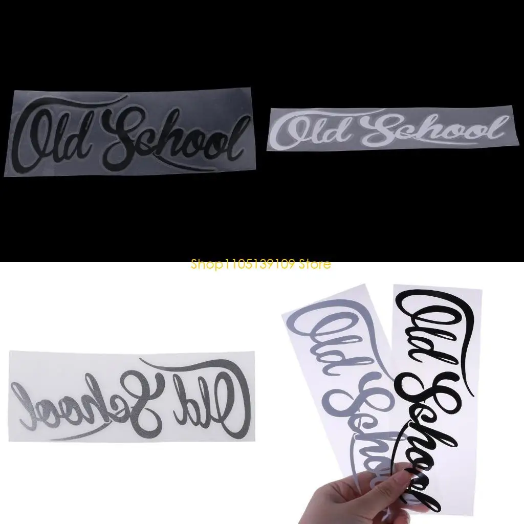 

P5ED Auto Decorative Sticker 19x7cm OLD SCHOOL Letter Decal Decoration for Car Truck
