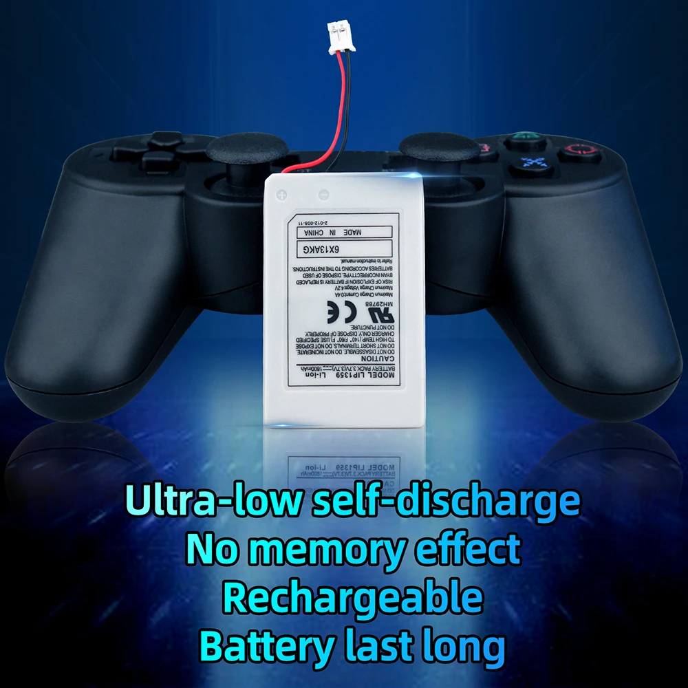 أوستنت بطارية ليثيوم قابلة للشحن ، استبدال لسوني PS3 ، بلاي ستيشن 3 ، وحدة تحكم لاسلكية ، 3.7 فولت ، 1800mAh ، LIP1359 ، 2 قطعة ، 4 قطعة ، 10 قطعة