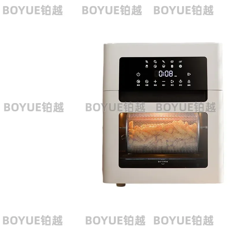 Large Capacity Visual Electric Air Fryer Oven 2 in 1 Multifunctional Household Kitchen Appliance for Healthy Cooking Baking