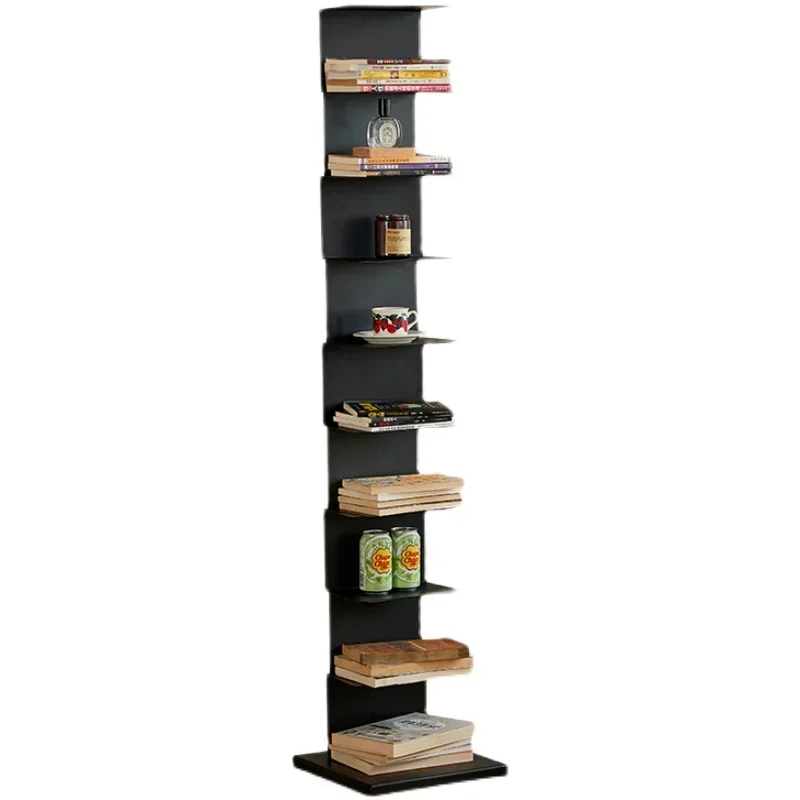 Lazy Life Invisible Bookshelf, Floor to Floor Iron Multi story Storage Shelf, Bedroom Display Shelf, Living Room Storage Shelf