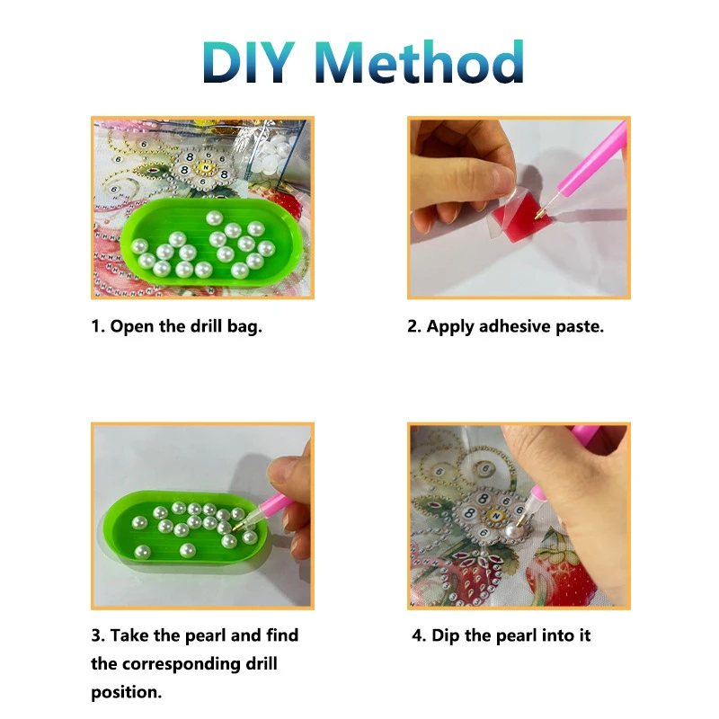 Weihnachts-Perlenmalerei DIY-Set, Weihnachtsmann mit bedrucktem Rand, handgemachtes Diamantmalerei-Dekorationswerk, Weihnachts-Hängedekoration-Bastelset für Erwachsene, einfach zu verwenden und stressabbauend, anfänger – Detail 8