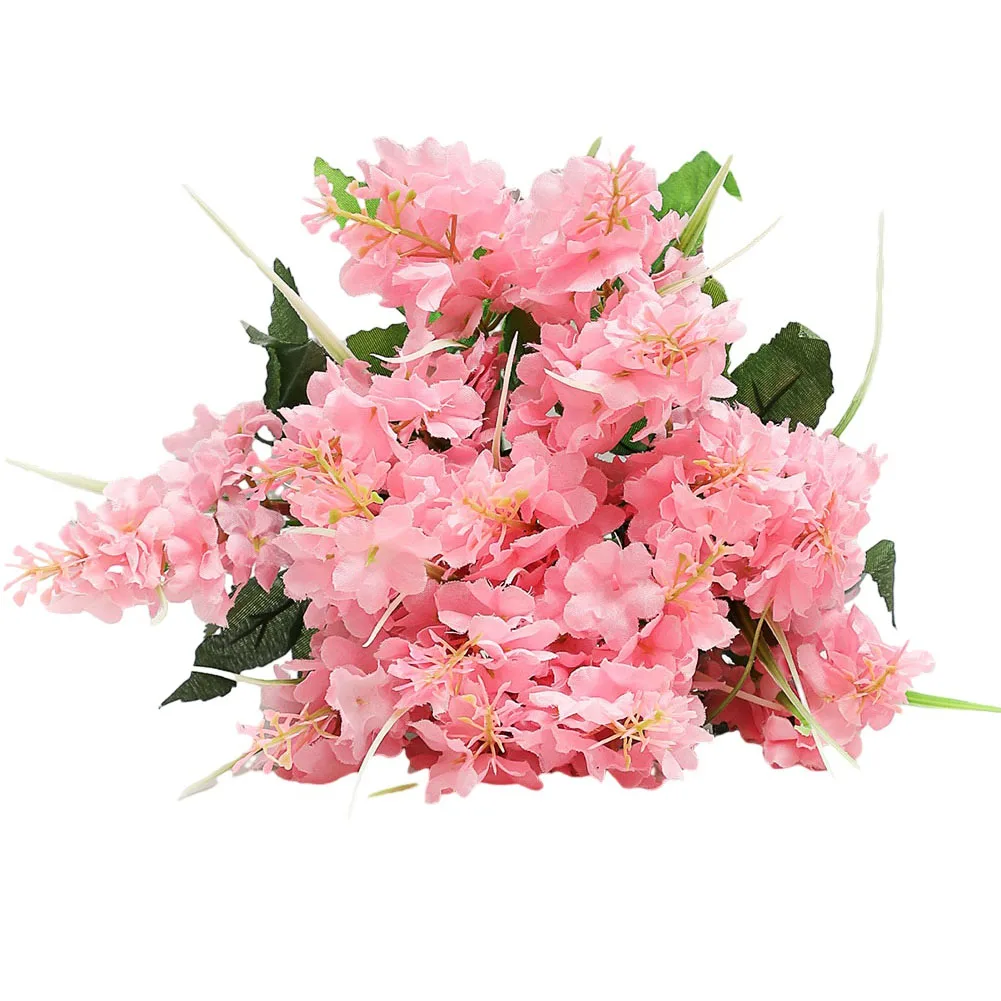 Artificial Flowers Simulated Flower 5-pronged Hyacinth Silk Flower Simulated Plant Flower Vine DIY Apparel Sewing Supplies