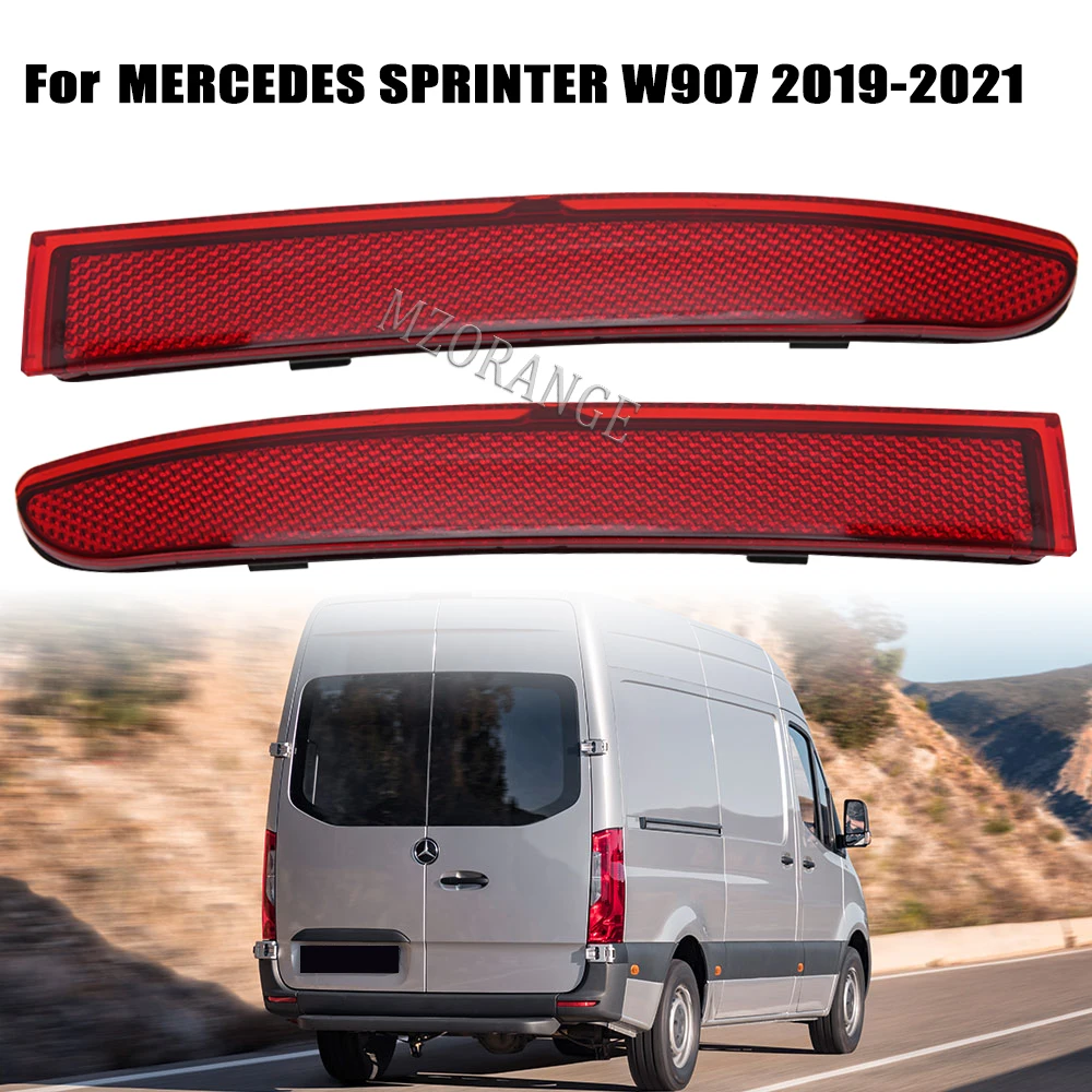 Rear Bumper Reflector Light For Mercedes-Benz Sprinter W907 2019 2020 2021 Rear Warnning Lamp Without Bulb Tool Car Accessories