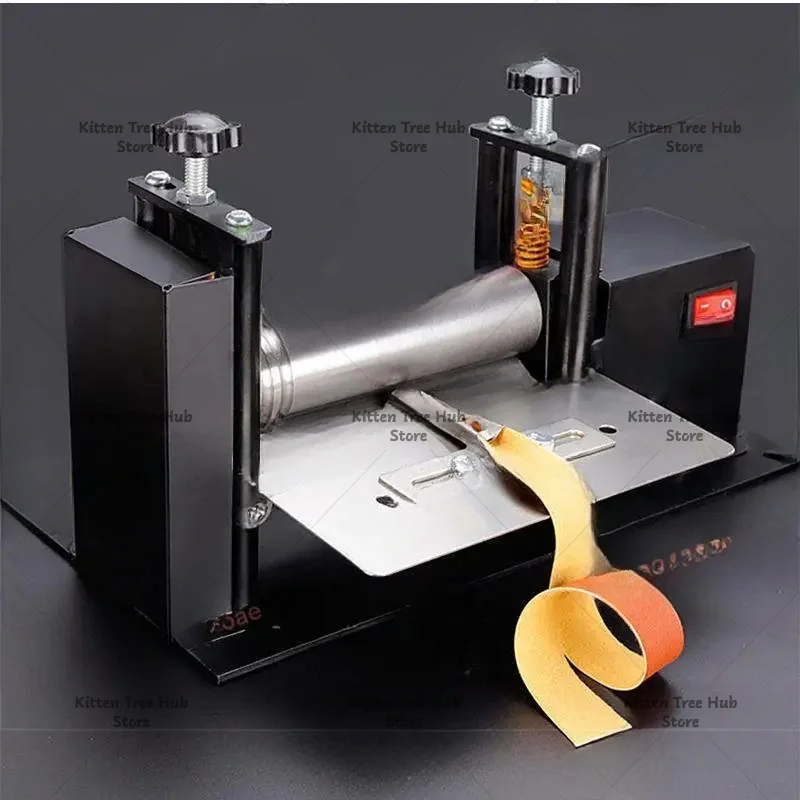 Electric Hand Crank Small Leather Drawing Machine, Shoulder Strap Tube Pressing Leather Machine, Laminating Machine