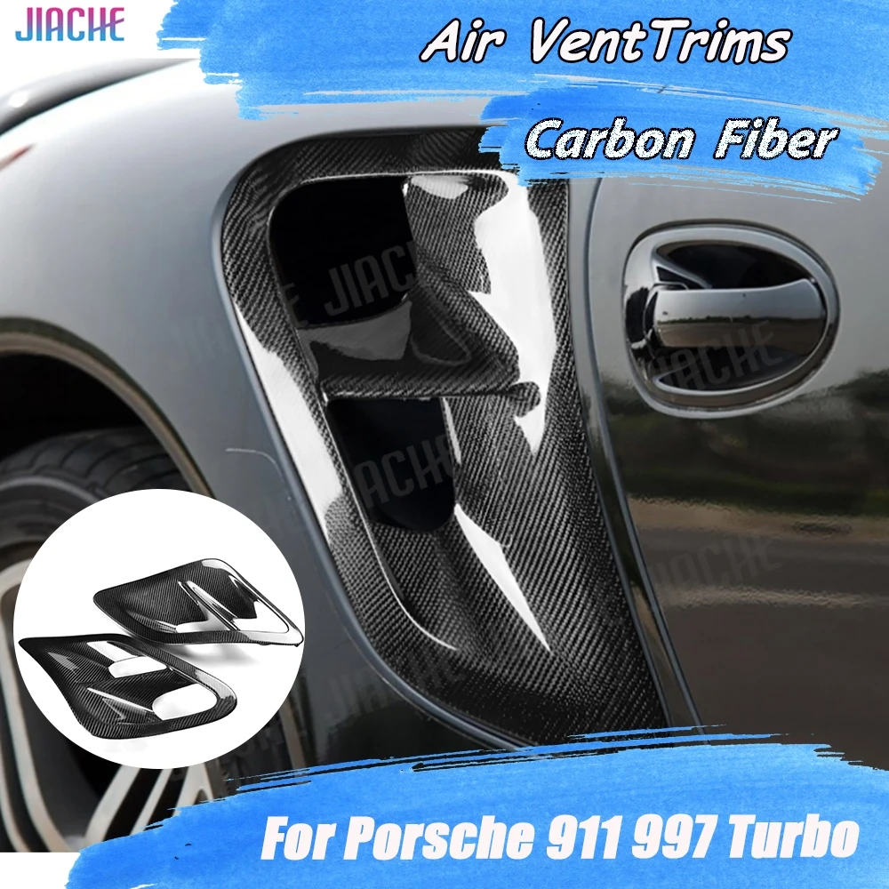 

Передняя противотуманная фара из углеродного волокна, накладки на вентиляционное отверстие, крышки Canards для Porsche 911 997 Turbo 2004-2012, тюнинговые накладки на бампер автомобиля, новые