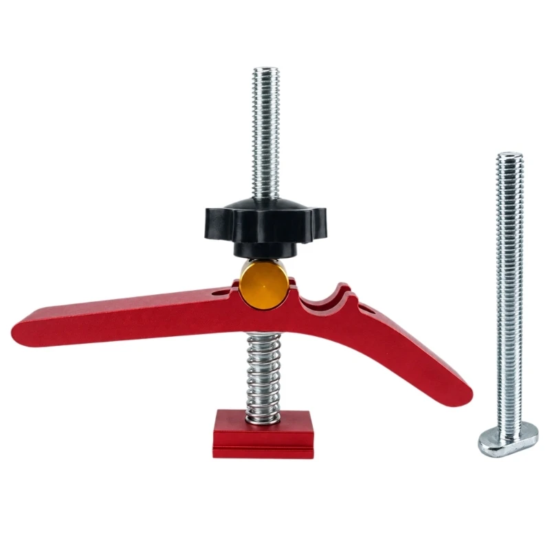 Adjustable Board Hold Down Clamp for Suitable T-Slot Work Surfaces, with Hand-Tightened Knob for Furniture Making and best sale
