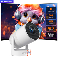 Magcubic HY300 Ultra 4K Android 11 Projector 300ANSI Portable Outdoor Home Theater with Electronic Focus Speaker BT5.4