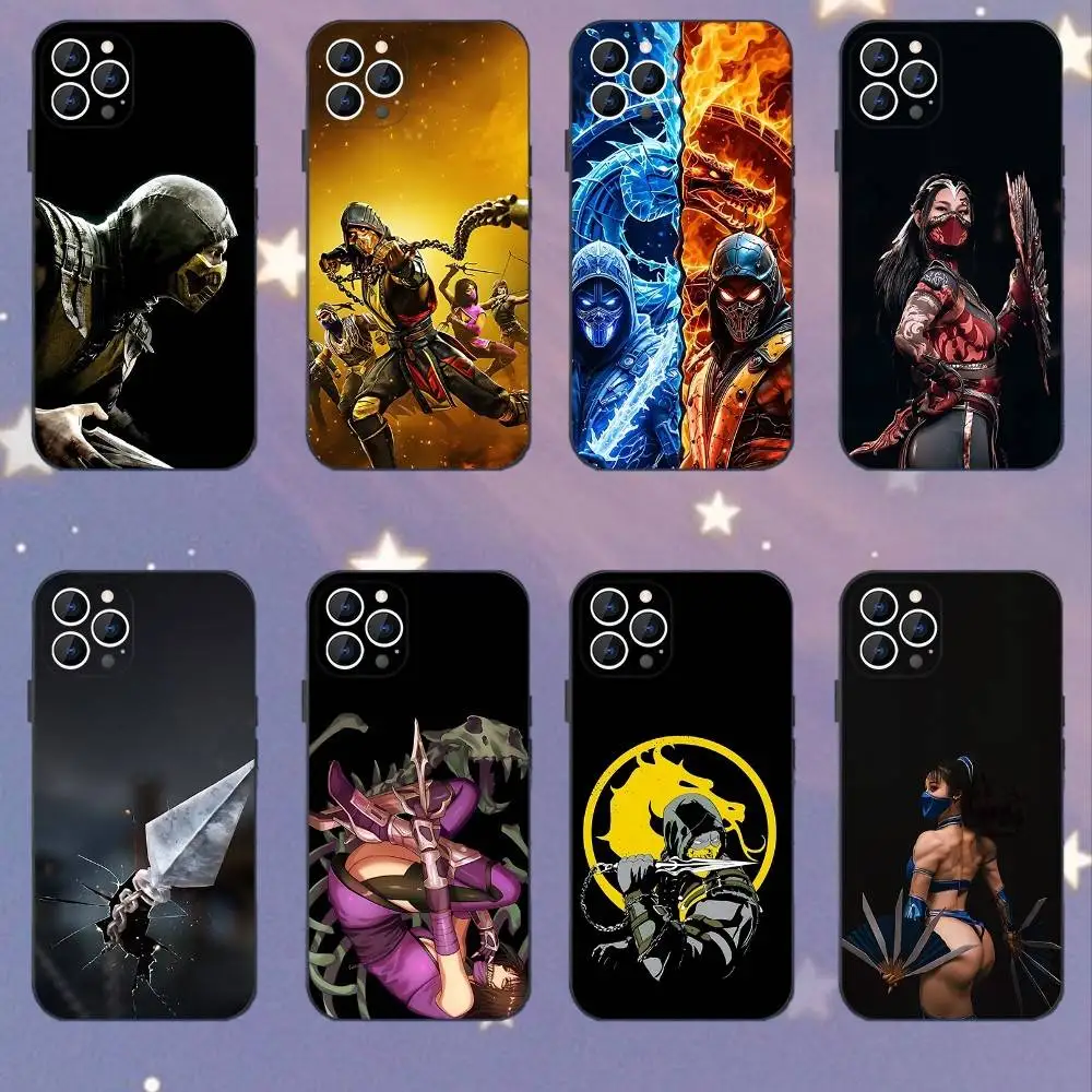 

Game M-Mortal Kombat Phone Case For iPhone 17,16,15,14,13,12,11,Pro,XS,Max,XR,Plus,E,SE4,Mini Black Soft Cover