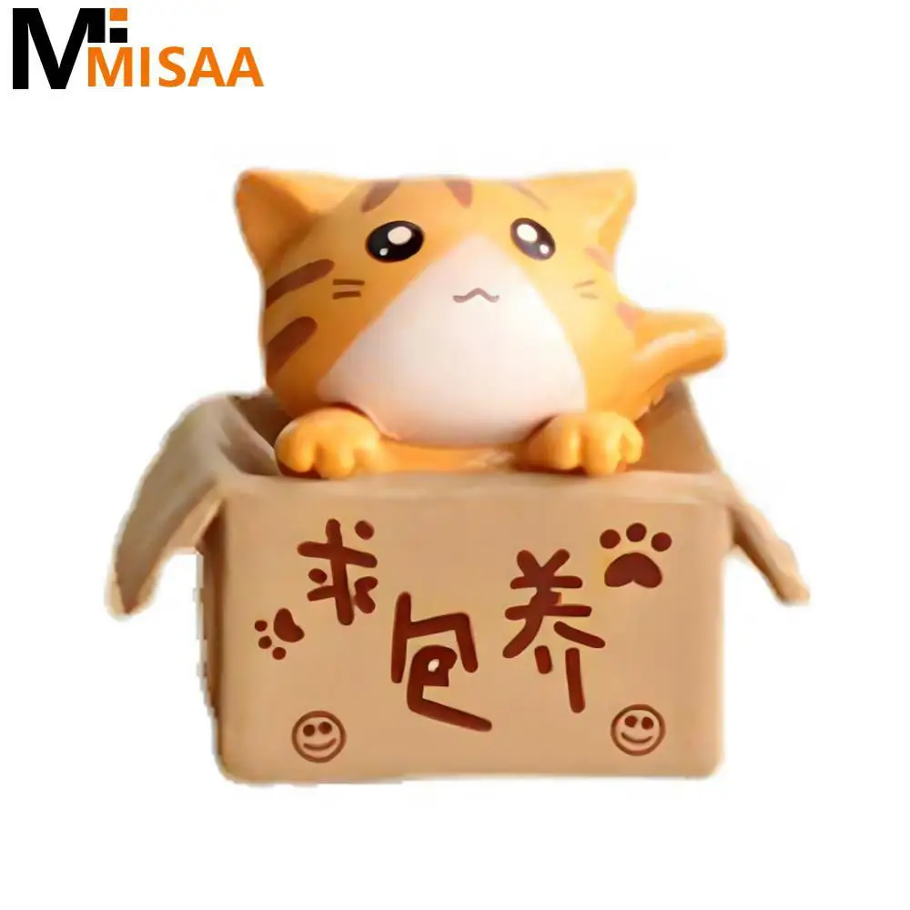 Private Cat Decoration Small And Cute Delicate Craftsmanship 3-color Resin Material For Succulent Plants Household Accessories