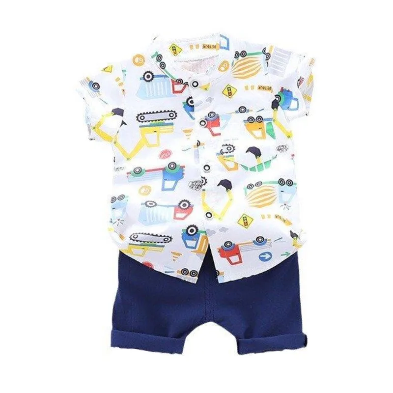 

New Summer Baby Boys Clothes Suit Children Cartoon Shirt Shorts 2Pcs/Sets Infant Sports Outfits Toddler Costume Kids Tracksuits
