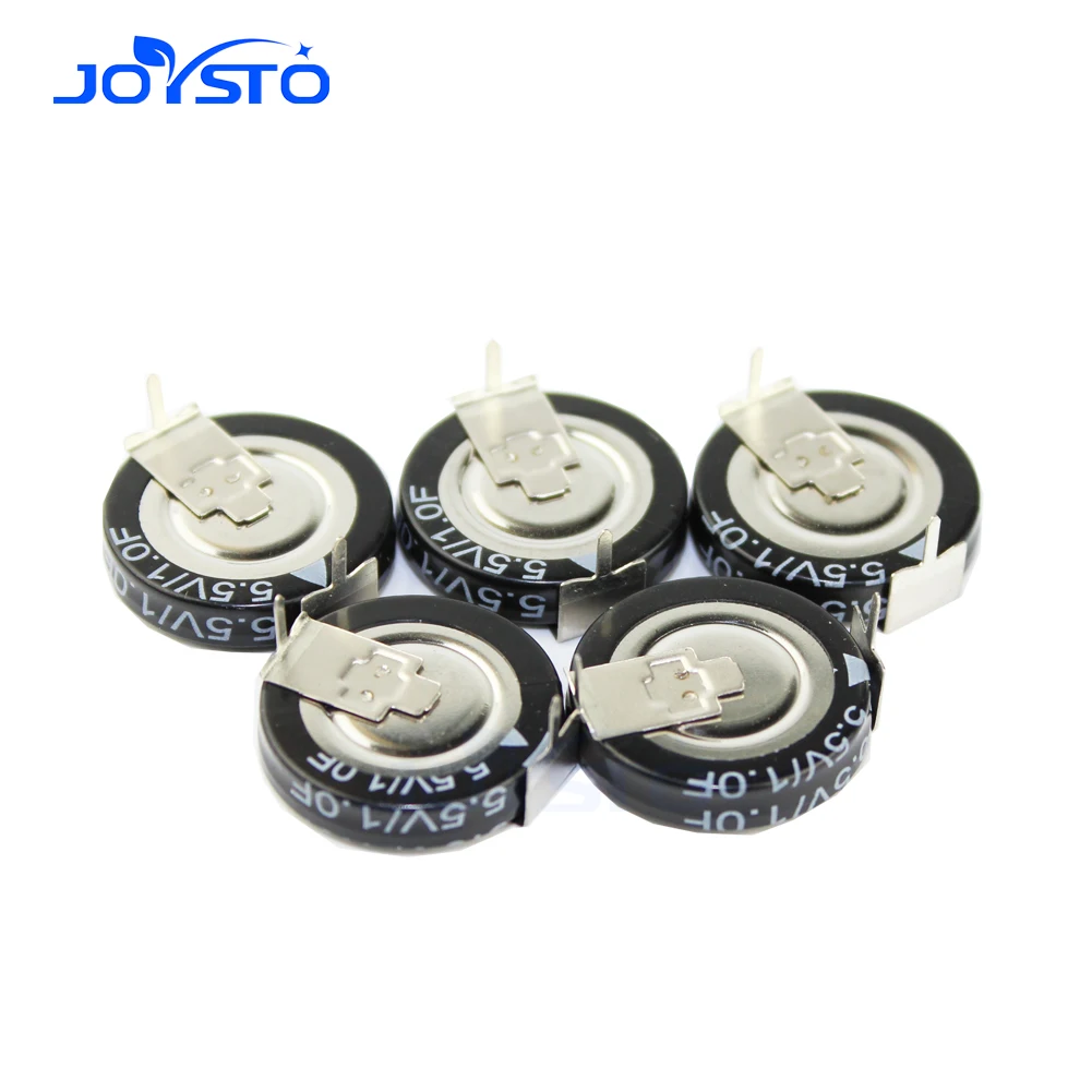 5PCS V type 5.5V Super capacitor 0.1F 0.22F 0.33F 0.47F 1F 1.5F 4.0F Button Farad capacitor