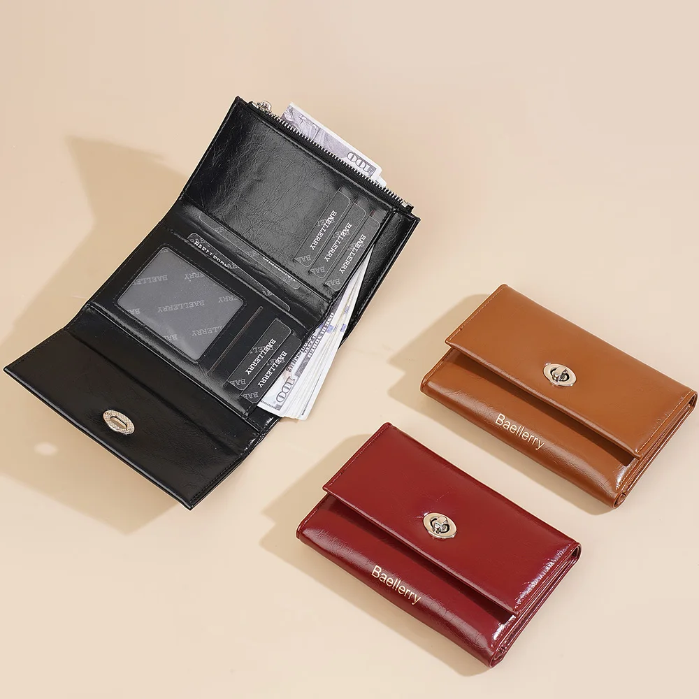 

Baellerry New Women Wallets Card Bags Photo Holder Brand Female Purses Coin Pocket High Quality Zipper Wallet for Girls
