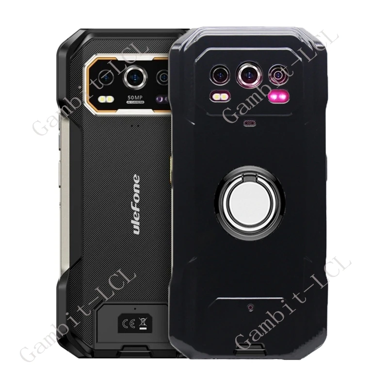 For Ulefone Armor 27 4G 27T Pro 27Pro Armor27T 27TPro Back Ring Holder Bracket Phone Case Soft Silicone TPU Original Shockproof