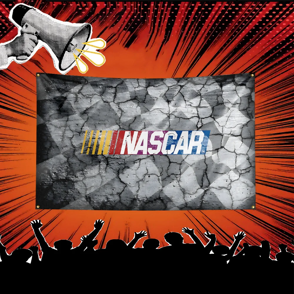 Nascar Auto Parts Flag 3x5 FT Polyester Banner For Garage Workshop Wall Decor Mechanic Gift