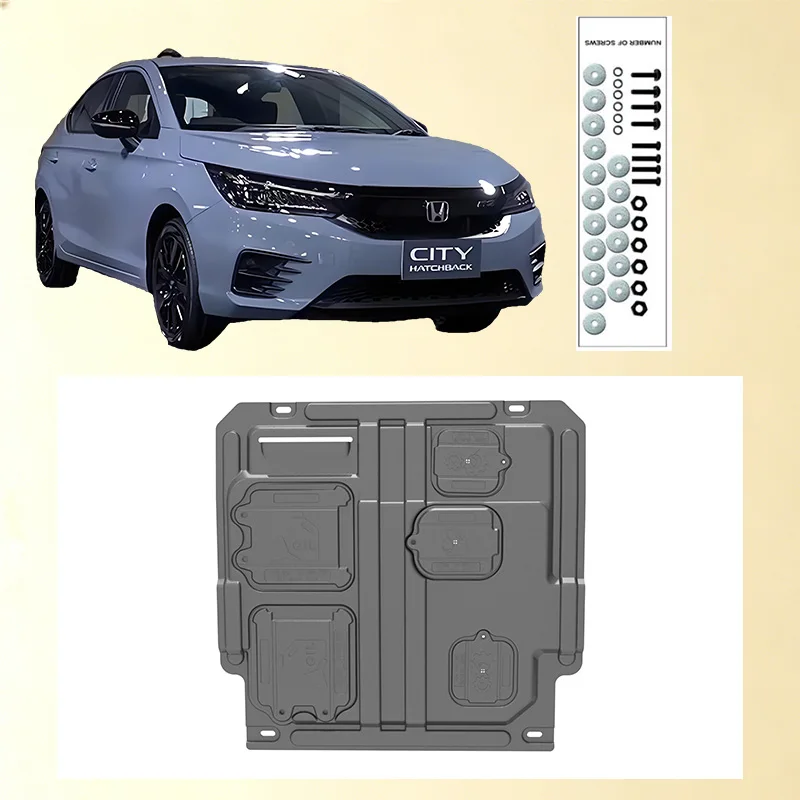 Car Under Engine Guard Mudguard Board Splash Shield Mud Fender Plate Panel For  Honda City 2008-2014 1.5L 1.8L