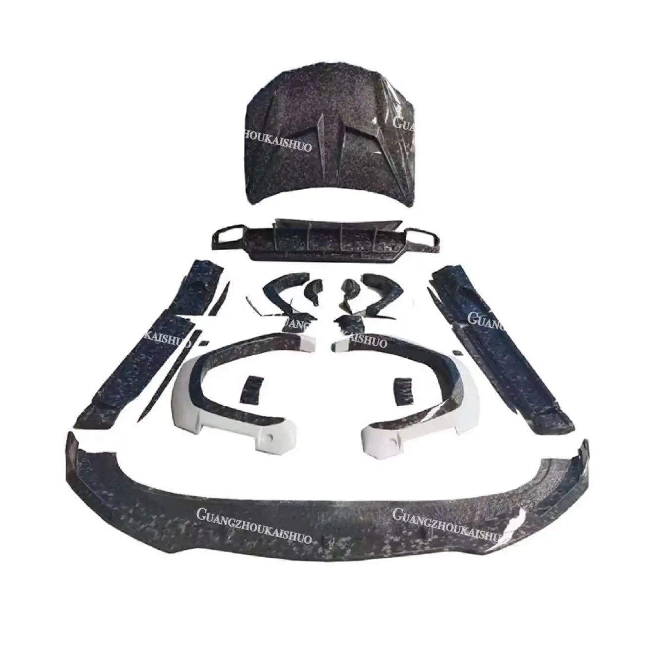 1016 Style Carbon Fiber Wide Body Kit for Lamborghini Urus Front Lip Splitter Rear Diffuser Side Skirts Bodykit Car Bumper