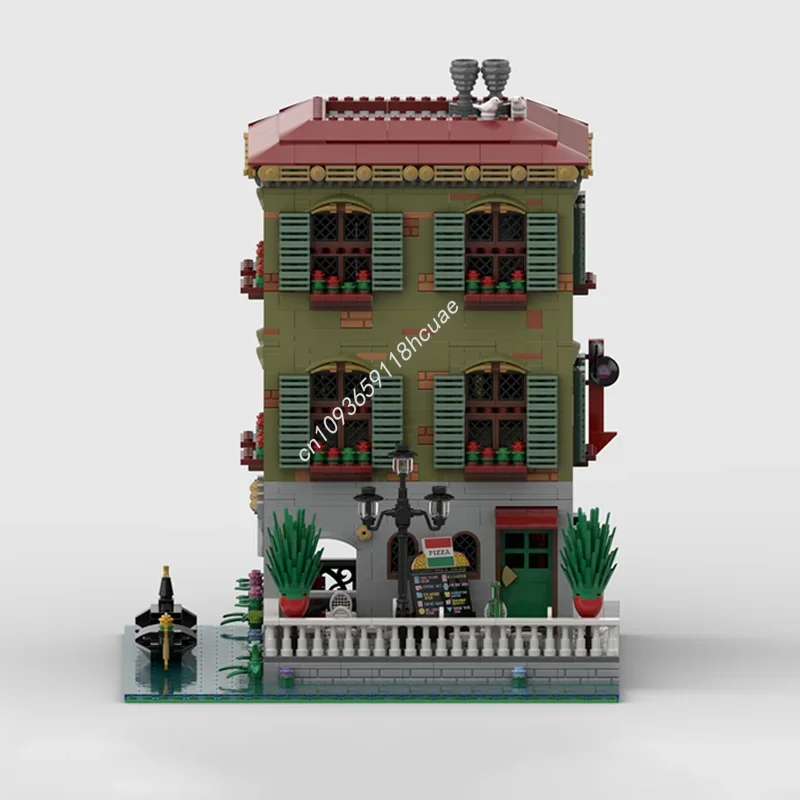 10097 elementów MOC Kanal Grande Wenecja Modularny Model Klocki Konstrukcyjne Prezenty Świąteczne Architektura Zabawki do Składania DIY Urodziny dla Dzieci