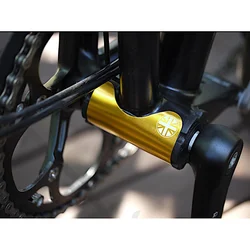 Union Jack Titanium Sticker Folding Bike Bottom Bracket Protector Sticker Guard for Brompton Bicycle BB Frame Protection Pad