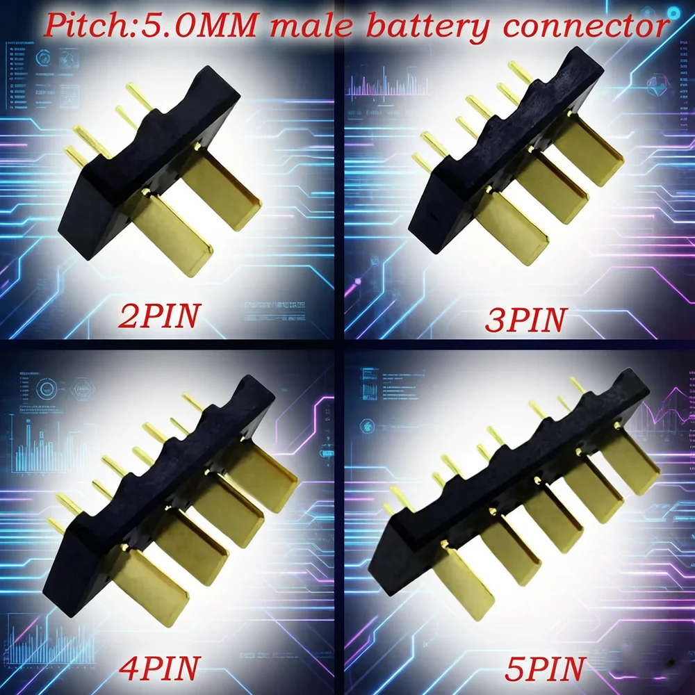 2Pin  Inner Battery Connector Holder Clip Contact 3p 4P 5P male plug laptop battery connector