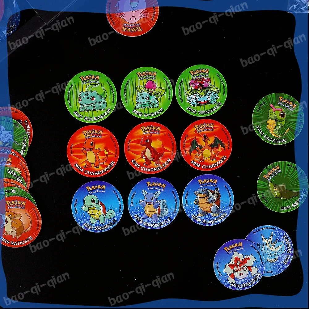 For Tazos Album Trainer Round Pogs Cheetos Chipitaps 1st/2nd/3rd Edition Ash Ketchum Starter Tap Collection Card