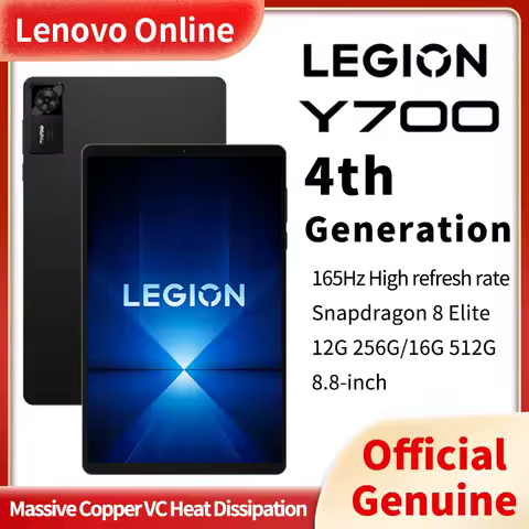 Lenovo Legion Y700 4th Gen TB322FC CN ROM Snapdragon 8 Elite 8.8" 165Hz Display 7600mAh 68W Charging Gaming Android Tablet PC