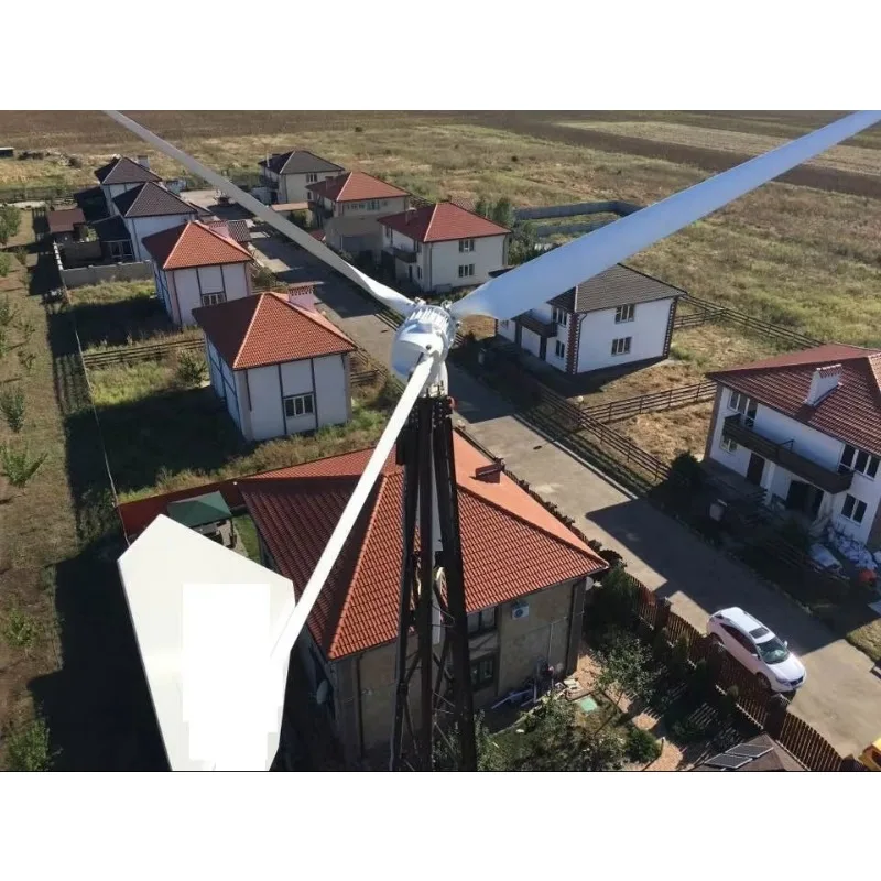 شهادة CE 10KW مولد الرياح 2.95 متر شفرات اتصال شفة طول توربينات الرياح الأفقية لاستخدام المشاريع المنزلية