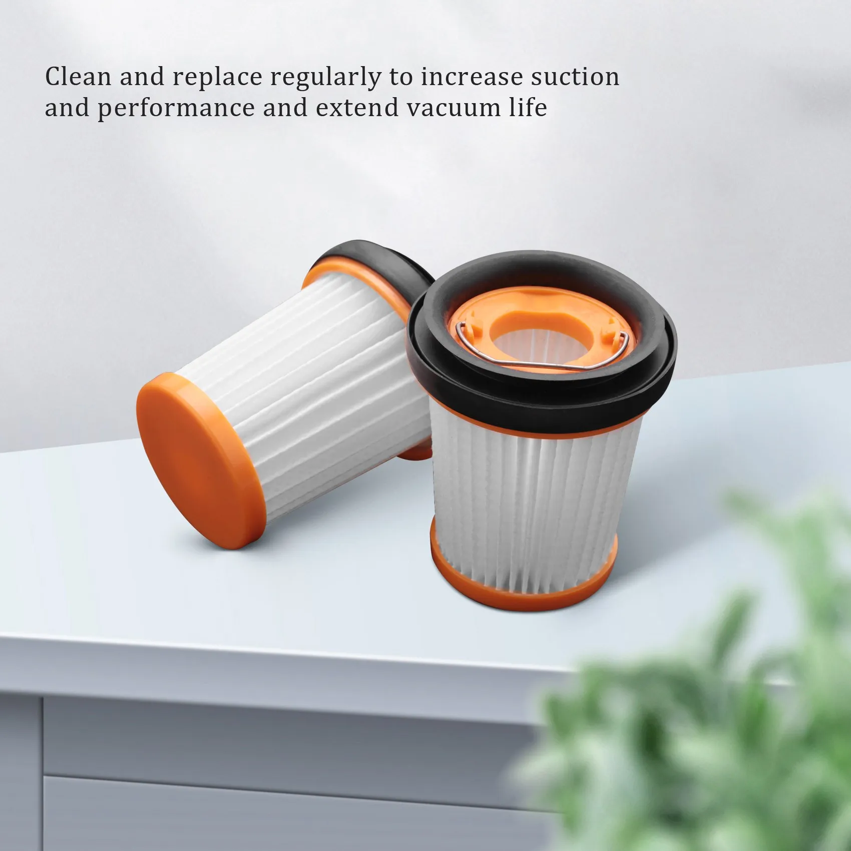 Filtro de vacío de repuesto Compatible con aspiradora de mano inalámbrica Shark W1 WV200 WV201 WV205 WV220, 4 Uds.