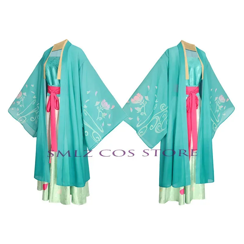 Smlz ماو ماو ماوماو تأثيري حلي شعر مستعار يوميات الصيدلية S2 أنيمي تأثيري Hanfu فستان تقليدي قديم بدلة نسائية يتوهم