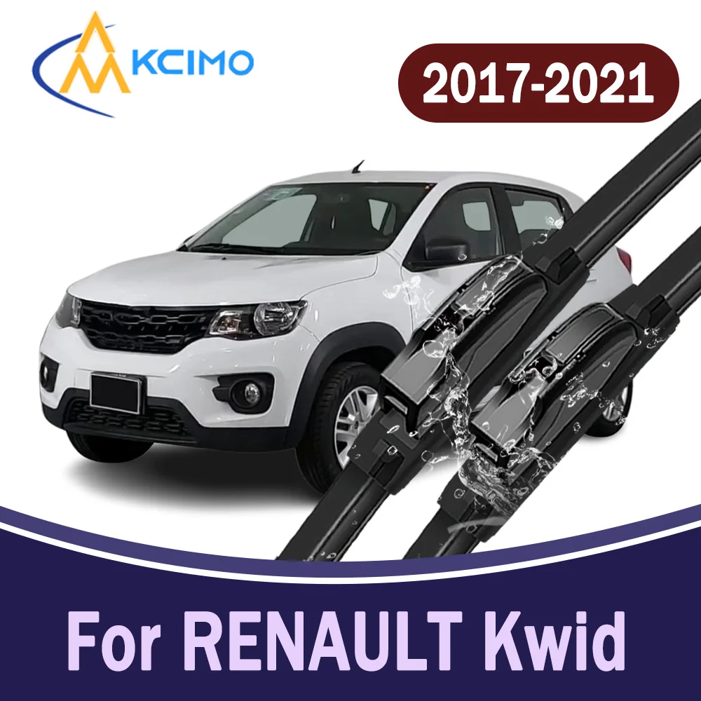 

All-Weather Silent Front Windscreen Wiper Blades For RENAULT Kwid hatchback 2017-2021 Car Windshield Replacement Parts 2Pcs