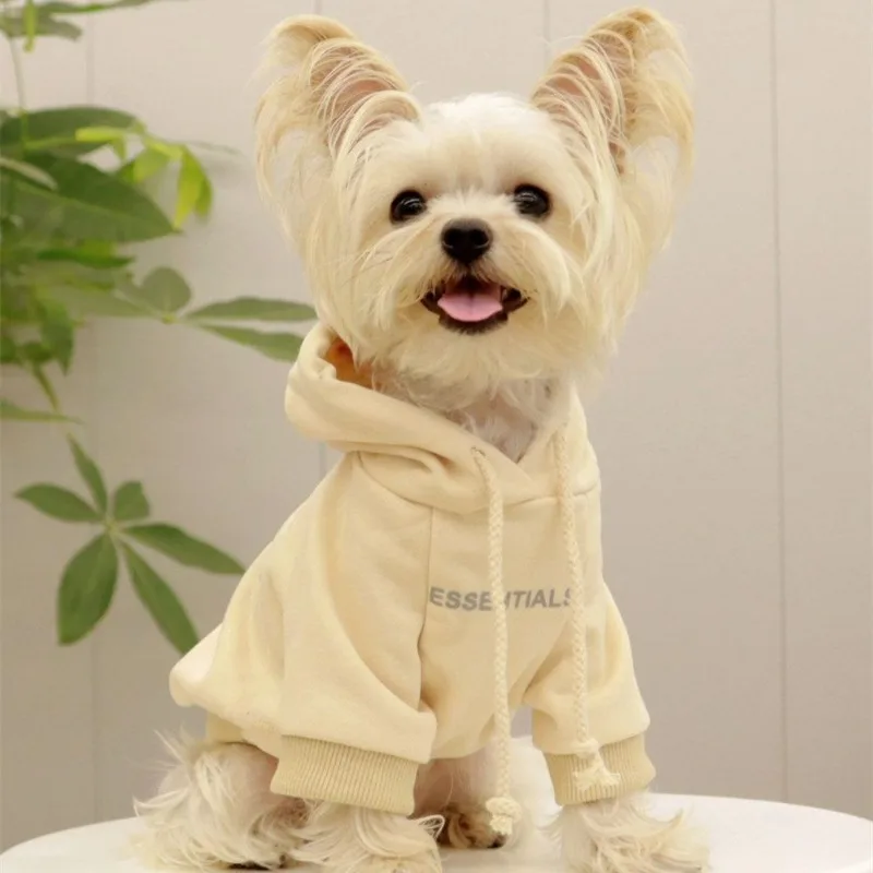 Hooded Sweater Pomeranian Teddy Warm Coat Clothes For Small Dogs Winter Pet Supplies  Dog Sweatshirts