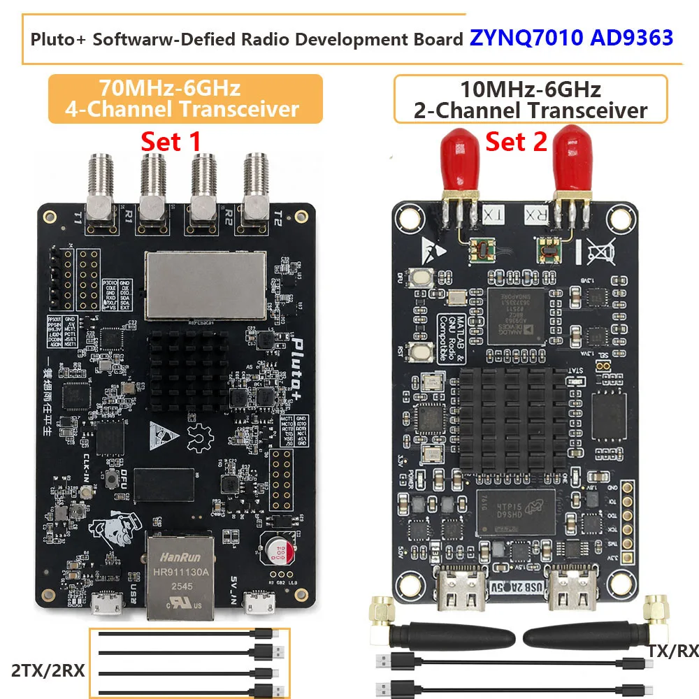 Improved Version PLUTO+ ZYNQ7010 AD9363 SDR Transceiver 70MHz-6GHz Software-Defined Radio Based On ADALM-PLUTO Development Board