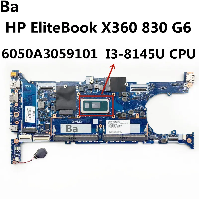 For HP EliteBook X360 830 G6 Laptop Motherboard 6050A3059101 With i3-8145U CPU DDR4 100% Working