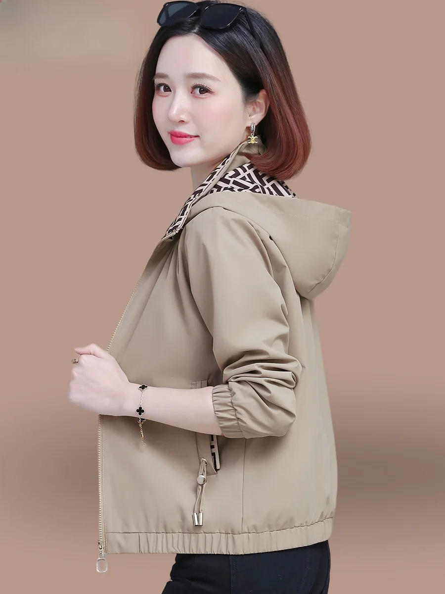 

Женская куртка TUCANO с капюшоном на флисовой подкладке, весна-осень, модная одежда для женщин среднего возраста, повседневная одежда для поездок на работу, полиэстер.