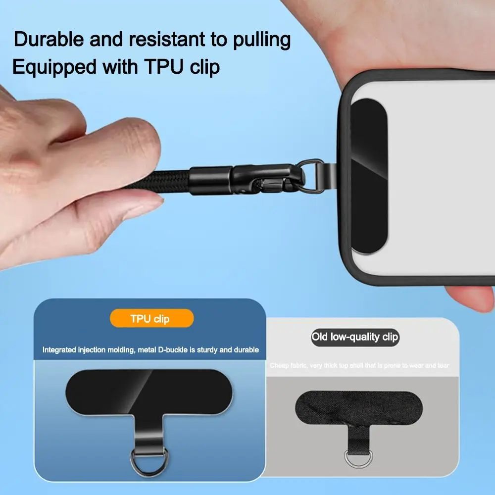 Adjustable Phone Lanyard Wrist Strap Anti-lost Woven Phone Hand Strap Short Rope Universal Mobile Phone Hanging Rope Men Women