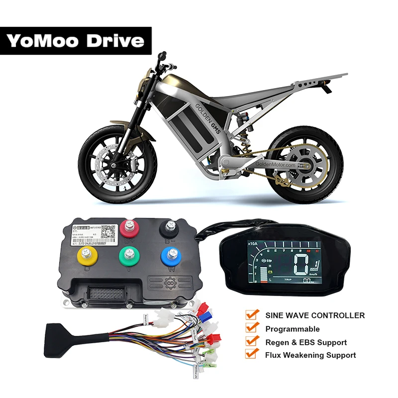 

48V-72V ND72300 FarDriver 100A 3KW-4KW Electric Motorcycles Controller With DKD Display And Bluetooth Scooter Conversion Kit