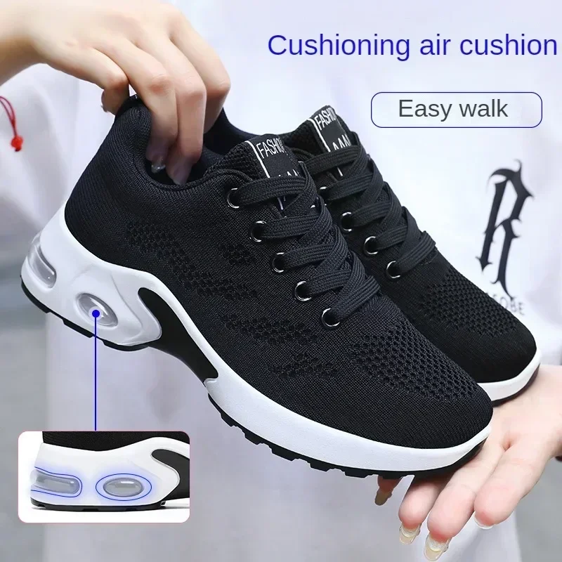 New Casual Air Cushioned Running Shoes With Breathable Soft SoleSporty And Fashionable Women's Shoes Lightweight And Comfortable