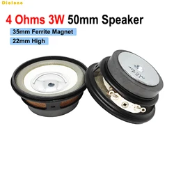 4Ohm 3W Loudspeaker 50MM 2inch Mini Coke Cans Speaker 36MM External Magnetic Bright Hat White Foam Edge