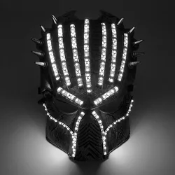 LED Halloween Killer Mask Glow Up Masquerade party Halloween birthday Christmas Characters Movie Horror Cosplay Mask