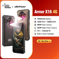 Ulefone Armor X16 4G Rugged Phone 10360mAh Battery Up to 12GB RAM 128 GB ROM 120Hz 6.56\